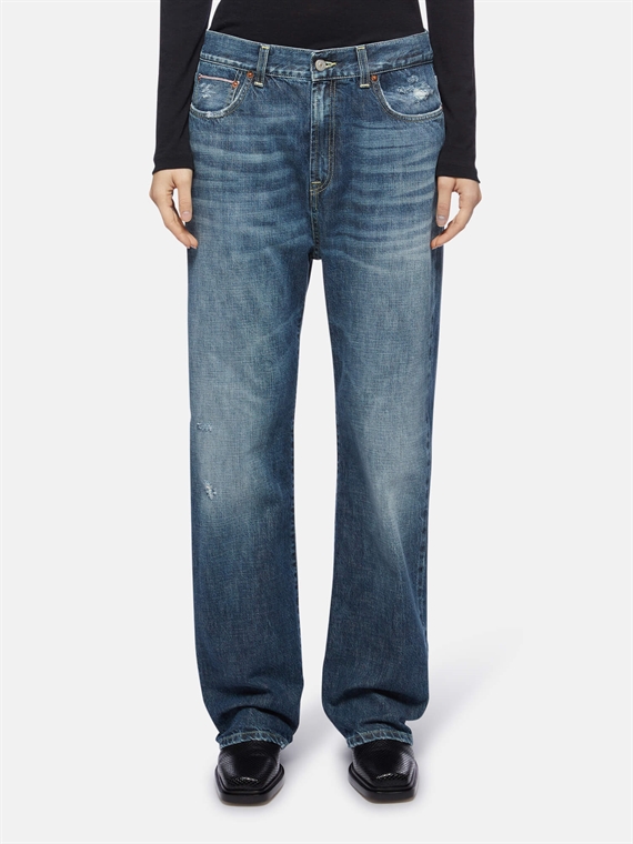 Dondup Pantalone Yara Jeans, Blue Wash Denim